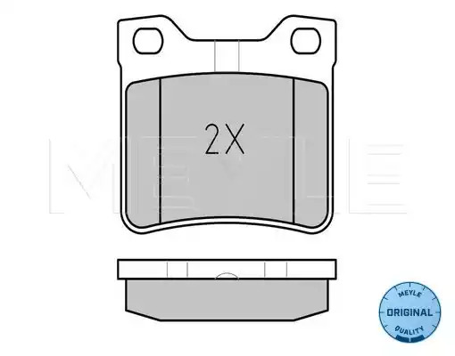 Комплект тормозных колодок MEYLE 025 212 7817/W (21278, MBP0104)