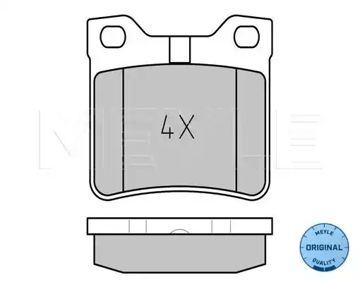 Комплект тормозных колодок MEYLE 025 212 7817/W (21278, MBP0104)