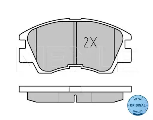 Комплект тормозных колодок MEYLE 025 213 7316/W (21373, MBP0119)