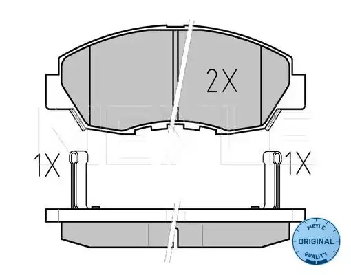 Комплект тормозных колодок MEYLE 025 214 9918/W (21497, 21499, MBP0145)