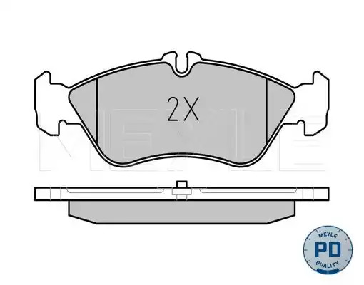 Комплект тормозных колодок MEYLE 025 215 9218/PD (21593, 21592, MBP0159PD)