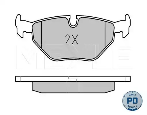 Комплект тормозных колодок MEYLE 025 216 0717/PD (21608, 20181, 20180, 21607, MBP0162PD)