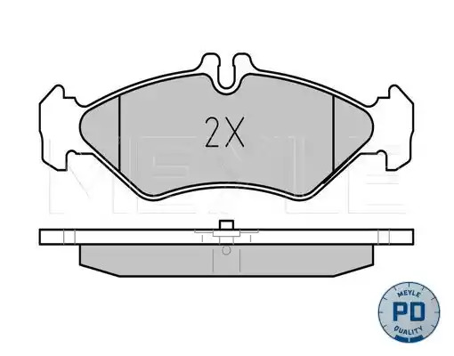 Комплект тормозных колодок MEYLE 025 216 2117/PD (21621, MBP0163PD)
