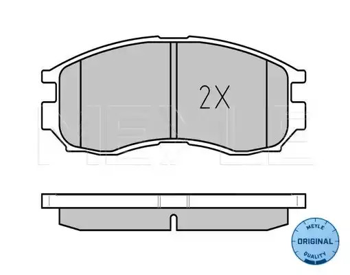 Комплект тормозных колодок MEYLE 025 216 4716/W (21647, MBP0172)