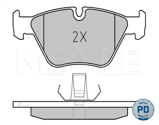 Комплект тормозных колодок MEYLE 025 216 7720/PD (21676, 21677, MBP0180PD)