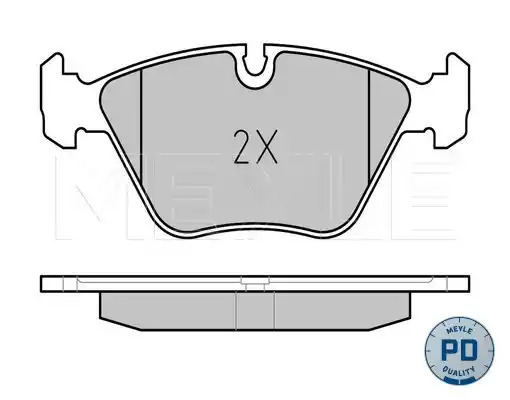 Комплект тормозных колодок MEYLE 025 216 7720/PD (21676, 21677, MBP0180PD)