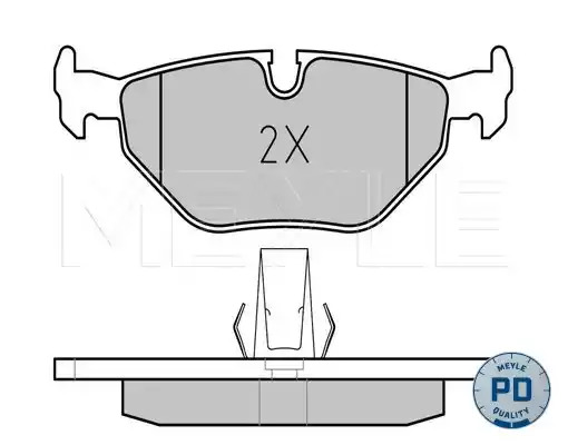 Комплект тормозных колодок MEYLE 025 216 9117/PD (21891, 21691, MBP0182PD)