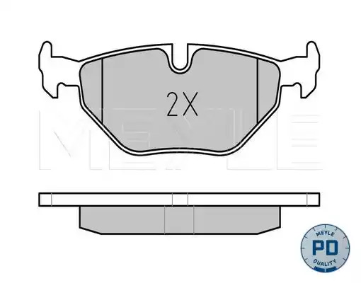 Комплект тормозных колодок MEYLE 025 216 9117/PD (21891, 21691, MBP0182PD)