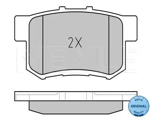 Комплект тормозных колодок MEYLE 025 217 1914/W (23736, D536-7418, 23653, D365-7256, 23652, 7418 D536, 21721, 7256 D365, 21720, 21719, MBP0188)