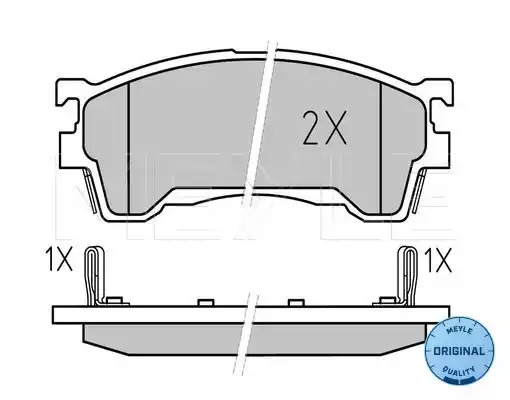 Комплект тормозных колодок MEYLE 025 217 5416/W (21757, D583-7463, 21756, 7463 D583, 21755, 21754, MBP0192)