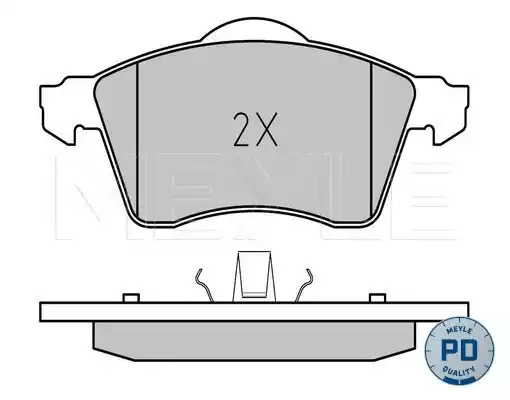 Комплект тормозных колодок MEYLE 025 218 8319/PD (21883, MBP0217PD)