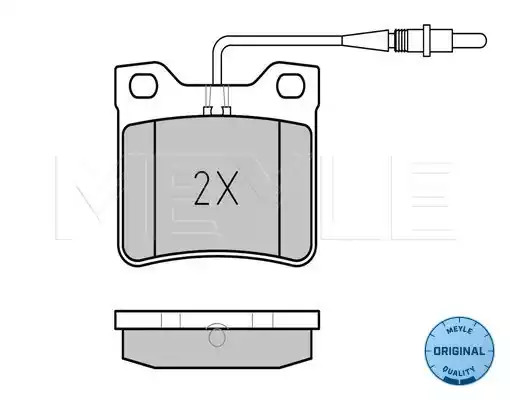 Комплект тормозных колодок MEYLE 025 219 0417/W (21904, MBP0222)