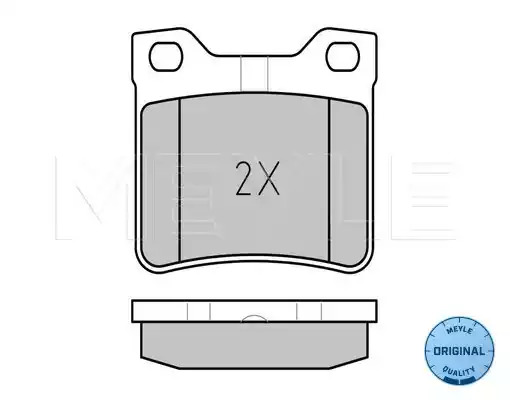 Комплект тормозных колодок MEYLE 025 219 0417/W (21904, MBP0222)