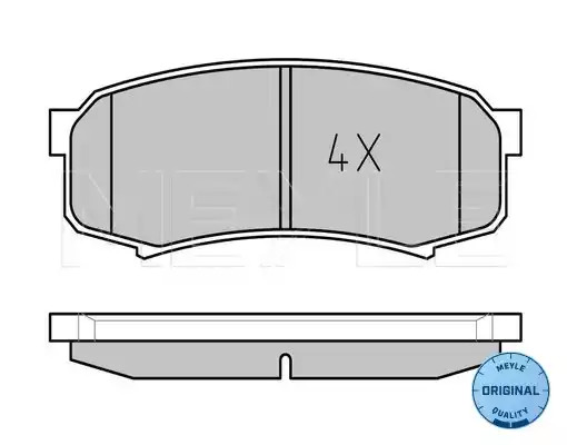 Комплект тормозных колодок MEYLE 025 219 4715/W (21947, MBP0235)