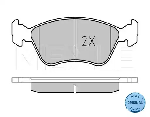 Комплект тормозных колодок MEYLE 025 219 7617/W (21975, MBP0239)