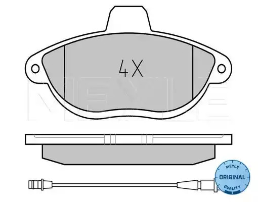 Комплект тормозных колодок MEYLE 025 230 4218/W (23042, MBP0248)