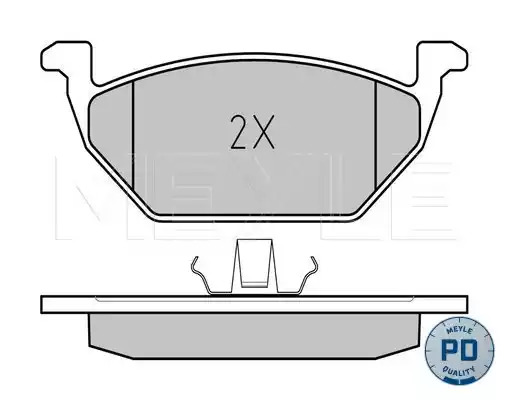 Комплект тормозных колодок MEYLE 025 231 3119/PD (23187, 23131, MBP0781PD)