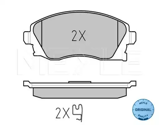 Комплект тормозных колодок MEYLE 025 232 2517 (23225, MBP0294)