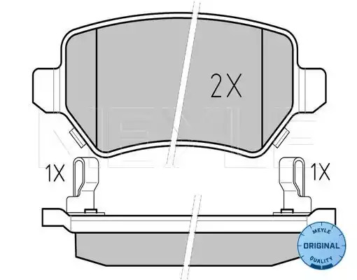 Комплект тормозных колодок MEYLE 025 234 1715/W (23417, MBP0341)