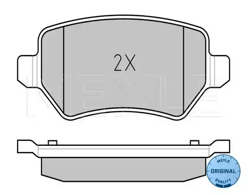 Комплект тормозных колодок MEYLE 025 234 1715/W (23417, MBP0341)