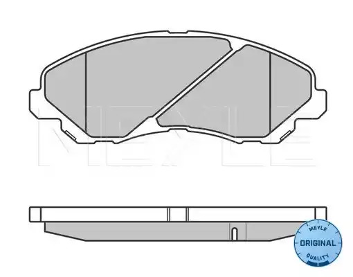 Комплект тормозных колодок MEYLE 025 235 8416/W (23584, MBP0390)