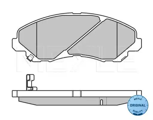 Комплект тормозных колодок MEYLE 025 235 8416/W (23584, MBP0390)