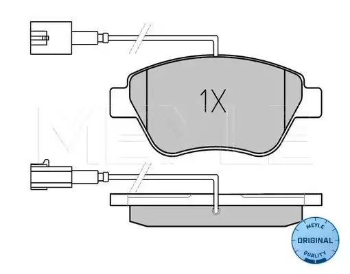 Комплект тормозных колодок MEYLE 025 237 0517/W (23705, MBP0422)