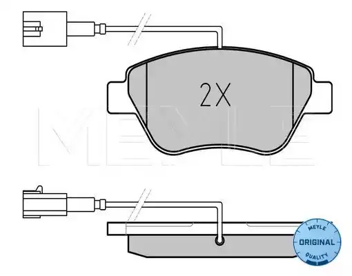 Комплект тормозных колодок MEYLE 025 237 0617/W (23705, 23706, MBP0423)