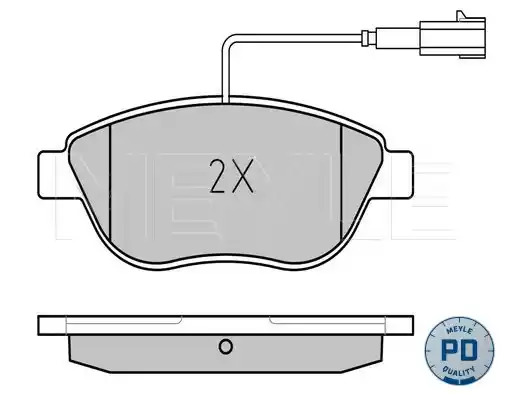 Комплект тормозных колодок MEYLE 025 237 0918/PD (23981, 23708, 23709, MBP0798PD)