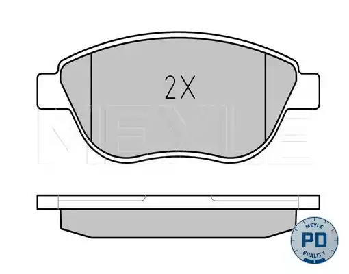 Комплект тормозных колодок MEYLE 025 237 0918/PD (23981, 23708, 23709, MBP0798PD)