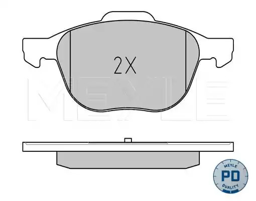 Комплект тормозных колодок MEYLE 025 237 2318/PD (23724, 23723, MBP0431PD)