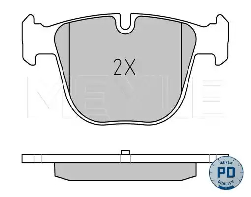 Комплект тормозных колодок MEYLE 025 237 3017/PD (23731, 23730, MBP0433PD)