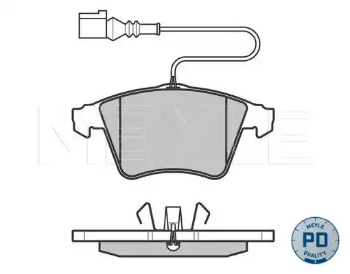 Комплект тормозных колодок MEYLE 025 237 4919/W (23749, MBP0442)