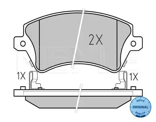 Комплект тормозных колодок MEYLE 025 237 6617/W (23766, MBP0445)