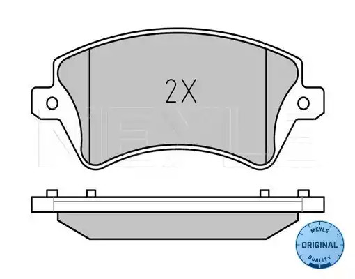 Комплект тормозных колодок MEYLE 025 237 6617/W (23766, MBP0445)