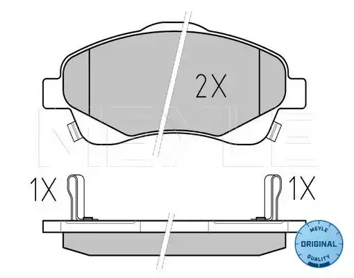 Комплект тормозных колодок MEYLE 025 237 6819/W (23768, MBP0446)