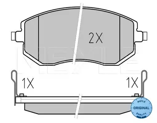 Комплект тормозных колодок MEYLE 025 238 6517/W (23867, 23866, 23865, MBP0460)