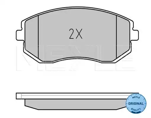 Комплект тормозных колодок MEYLE 025 238 6517/W (23867, 23866, 23865, MBP0460)