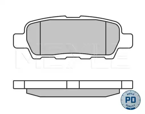 Комплект тормозных колодок MEYLE 025 238 7114/PD (23872, 23814, 23871, MBP1195PD)