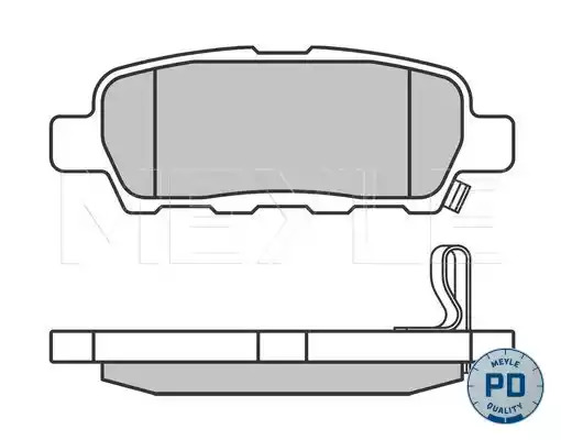 Комплект тормозных колодок MEYLE 025 238 7114/PD (23872, 23814, 23871, MBP1195PD)