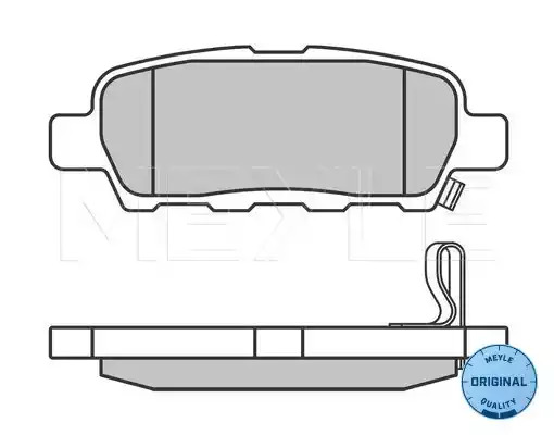 Комплект тормозных колодок MEYLE 025 238 7114/W (23872, 23814, 23871, MBP0462)