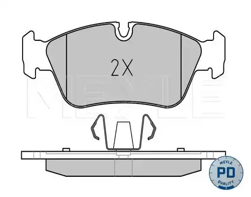 Комплект тормозных колодок MEYLE 025 239 3517/PD (23999, 23935, MBP0481PD)