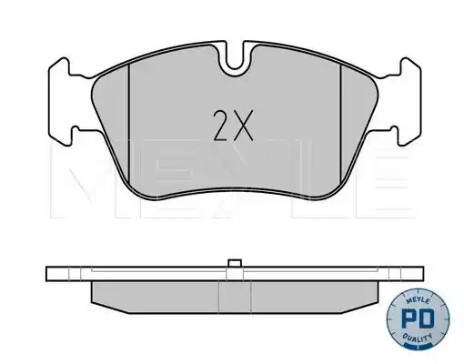 Комплект тормозных колодок MEYLE 025 239 3517/PD (23999, 23935, MBP0481PD)