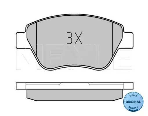 Комплект тормозных колодок MEYLE 025 239 8217/W (23982, MBP0493)