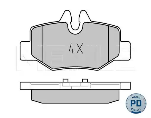 Комплект тормозных колодок MEYLE 025 240 0817/PD (24008, MBP0501PD)