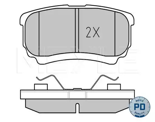 Комплект тормозных колодок MEYLE 025 240 1416/PD (24015, 24014, MBP1591PD)