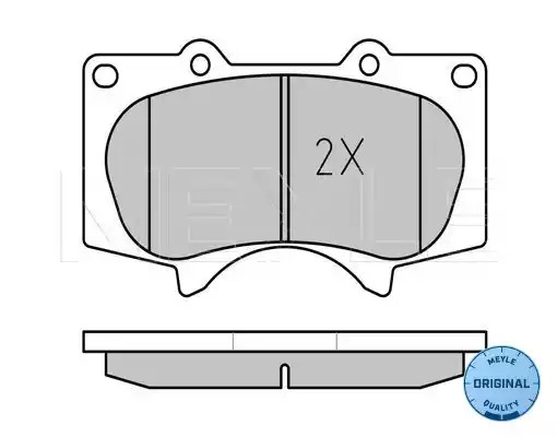 Комплект тормозных колодок MEYLE 025 240 2417/W (24024, MBP0505)