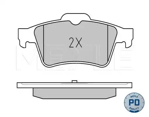 Комплект тормозных колодок MEYLE 025 241 3716/PD (23482, 24137, MBP0531PD)