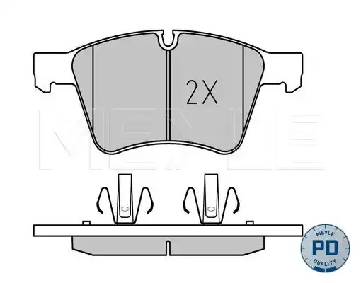 Комплект тормозных колодок MEYLE 025 241 5120/PD (24152, 24151, MBP0535PD)