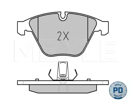 Комплект тормозных колодок MEYLE 025 241 6120/PD (23347, 24161, MBP0536PD)